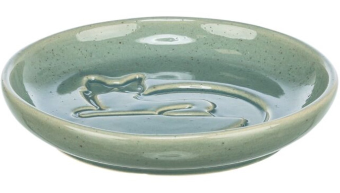 Миска для кошек Trixie с рисунком (синяя) (0.15 л)