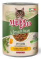Консервы для кошек Miglior Gatto Le Specialità Italiane Adult Cat кусочки в соусе (курица, горох, мо (405 гр)