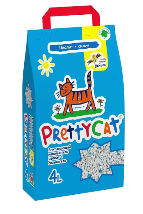 Наполнитель PrettyCat впитывающий глиняный Aroma Fruit с део-кристаллами (4 кг (8 л))