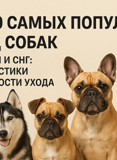 ТОП-10 самых популярных пород собак в Беларуси и СНГ
