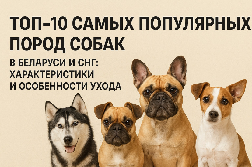 ТОП-10 самых популярных пород собак в Беларуси и СНГ