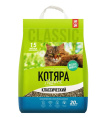 Бентонитовый наполнитель Классический "Котяра комкующийся" (20 л (8,4 кг))