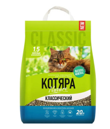 Бентонитовый наполнитель Классический "Котяра комкующийся"