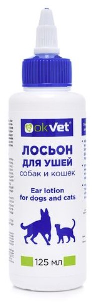 OKVET Лосьон для ушей собак и кошек