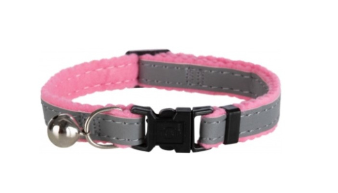 Ошейник для кошек светоотражающий с колокольчиком TRIXIE Safer Life