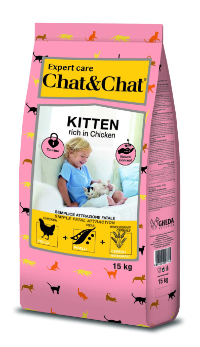 Сухой корм для котят Chat&Chat Expert Kitten (курица) (15 кг)