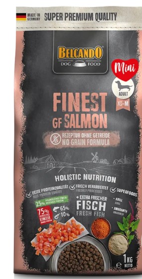 Сухой корм для собак Belcando Finest GF Adult Mini & Medium (лосось) (12,5 кг)
