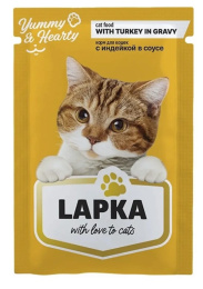 Влажный корм для кошек Лапка Adult (индейка)