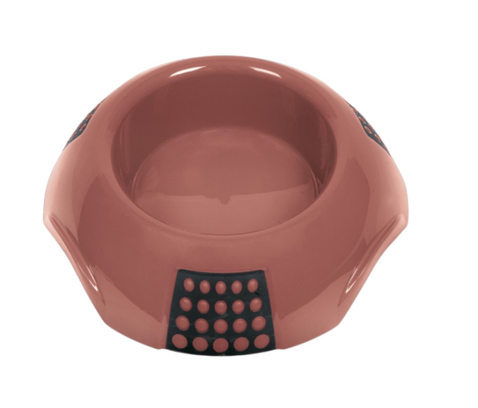 Миска пластиковая нескользящая для животных LUNA RUBB (S, 19 см)