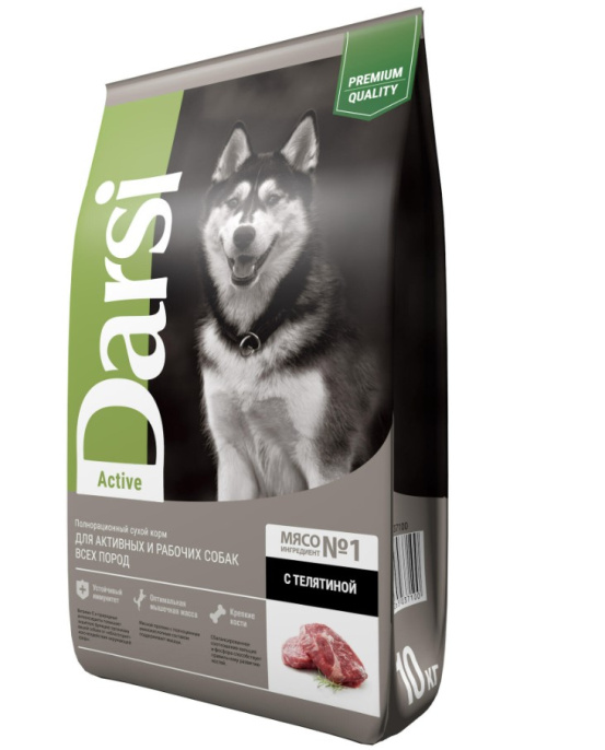 Сухой корм для собак Darsi Active (телятина) (10 кг)