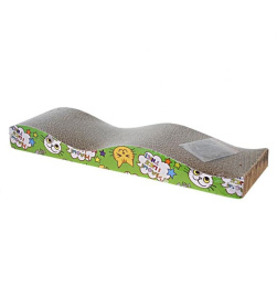 Когтеточка из гофрокартона "Веселые горки" 44.5х21.5х45 см