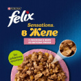 Влажный корм для кошек Felix Sensations в желе (лосось, треска) (75 гр)