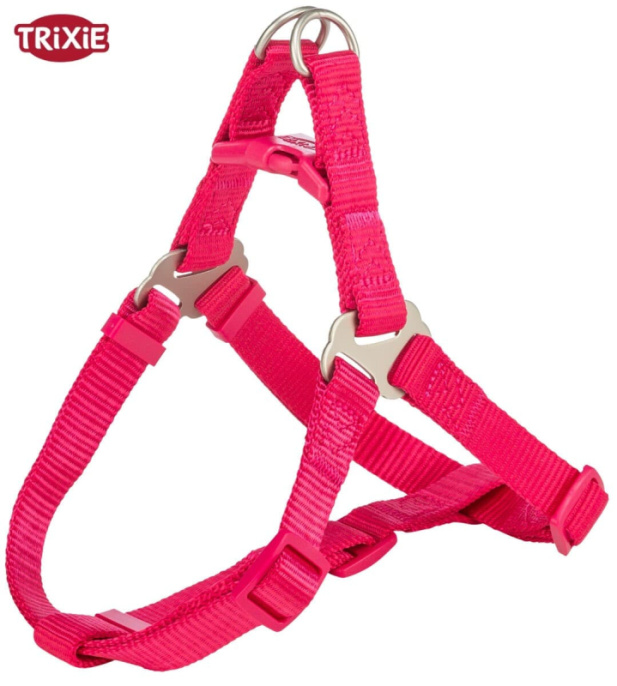 Шлея для собак TRIXIE Premium One Touch harness (фуксия) (XS-S, 30-40см/10мм)
