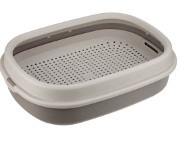 Лоток для кошек Papa&Mama Pet Ля-Мурр с низким бортом и сеткой