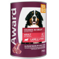 Консервы для собак Award Dog (ягненок с печенью в соусе) (750 гр.)