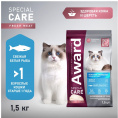 Сухой корм для кошек Award Special Care Sensitive Skin&Coat Adult Cat (белая рыба) (1,5 кг)