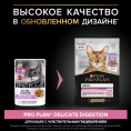 Влажный корм для кошек Pro Plan DELICATE DIGESTION Adult в соусе (индейка) (85 гр)