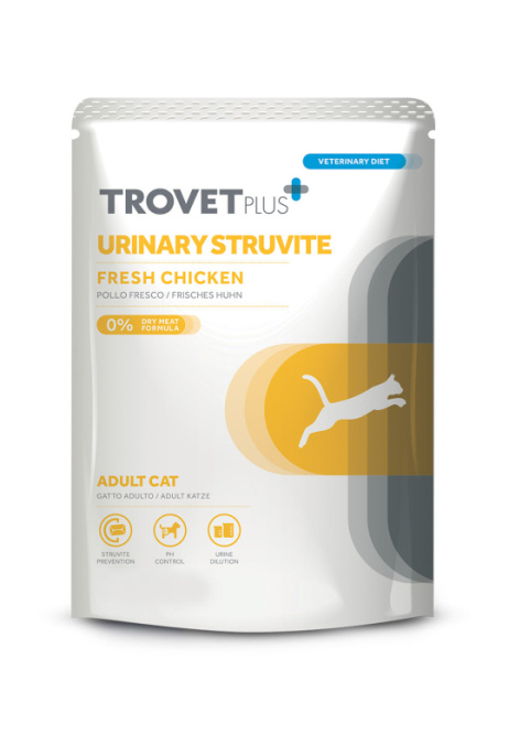Влажный корм для кошек Trovet Plus Pouch Cat Urinary Struvite (85 гр.)