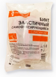 Бинт эластичный самофиксирующийся с горькой пропиткой с рисунком (8 цветов) Neoterica Vetpro
