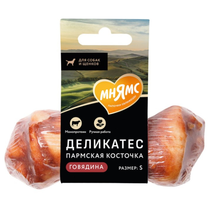 Лакомство для собак Мнямс Деликатес Пармская косточка  (S, 35 гр.)