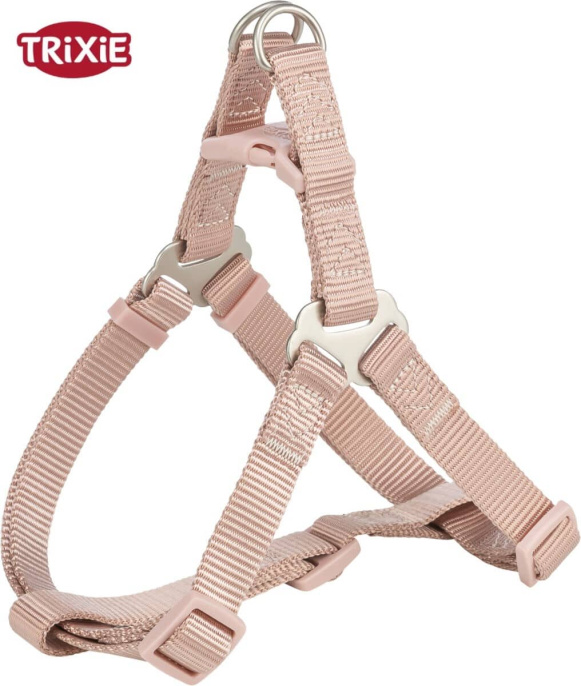 Шлея для собак TRIXIE Premium One Touch harness (пудрово-розовый) (XS-S 30-40 см/10 мм)