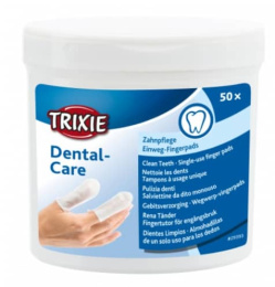 Салфетки-напальчники для ухода за зубами "TRIXIE" 50 шт. (29393)