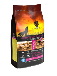 Сухой корм для щенков крупных пород AMBROSIA GRAIN FREE (курица, лосось)