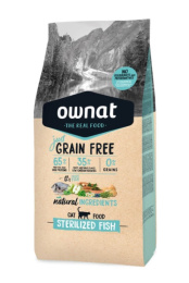 Сухой корм для кошек OWNAT Just Grain Free Sterilized Fish (рыба)