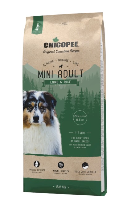 Сухой корм для собак CHICOPEE CNL Mini Adult Lamb & Rice (ягненком, рис) (2 кг)