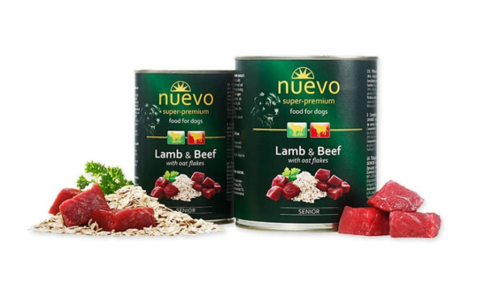 Консервы для стареющих собак NUEVO Senior (ягненок, говядина) (400 гр.)