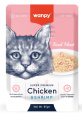 Влажный корм для кошек Wanpy Cat (кусочки курицы, креветки) (85 гр)