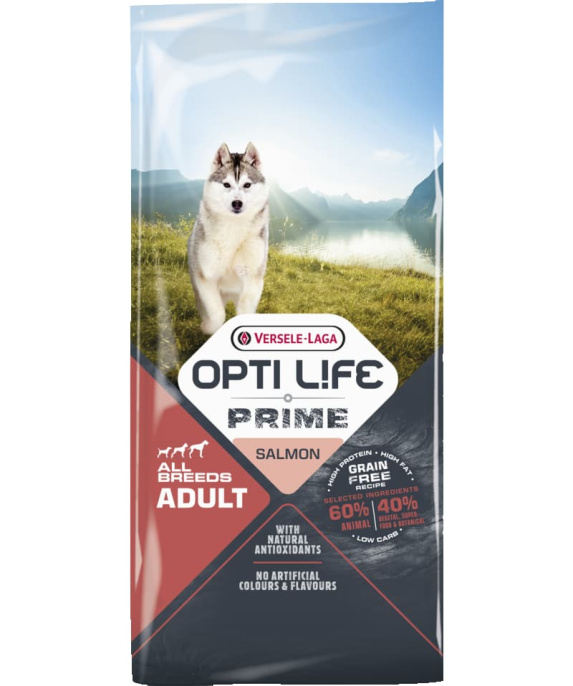 Сухой корм для собак Opti Life PRIME Sensitive (лосось)