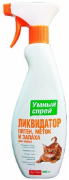 Apicenna Умный Спрей Ликвидатор пятен, меток, запаха кошек