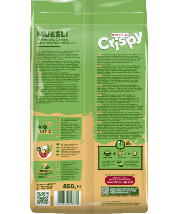 Корм для морских свинок Crispy Muesli Guinea Pigs (20 кг)