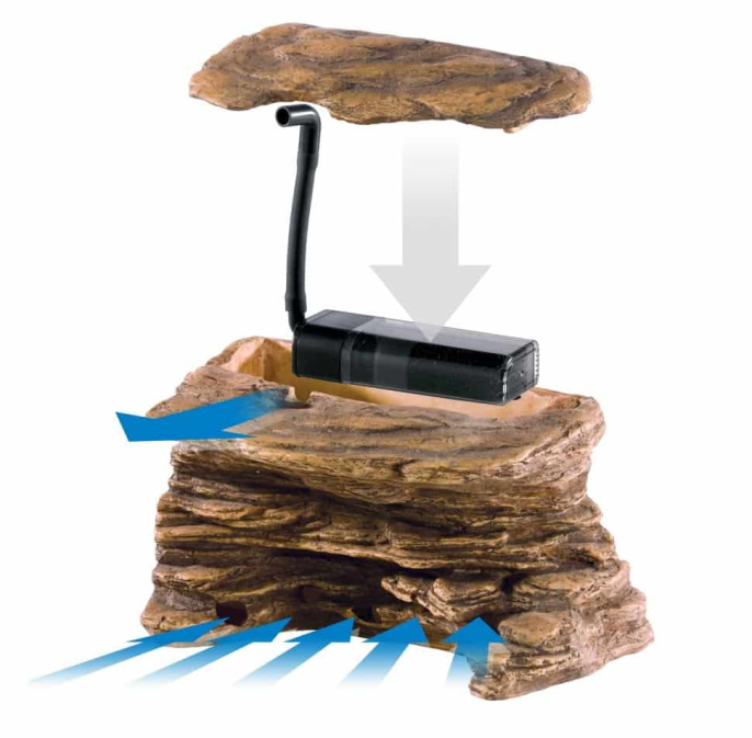 Скала черепашья с фильтром для воды Turtle-Cliff 22x16x19.5 см (PT3650)