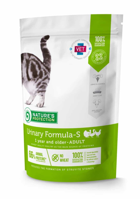 Сухой корм для кошек Nature's Protection Urinary Formula-S (птица) (0,4 кг)