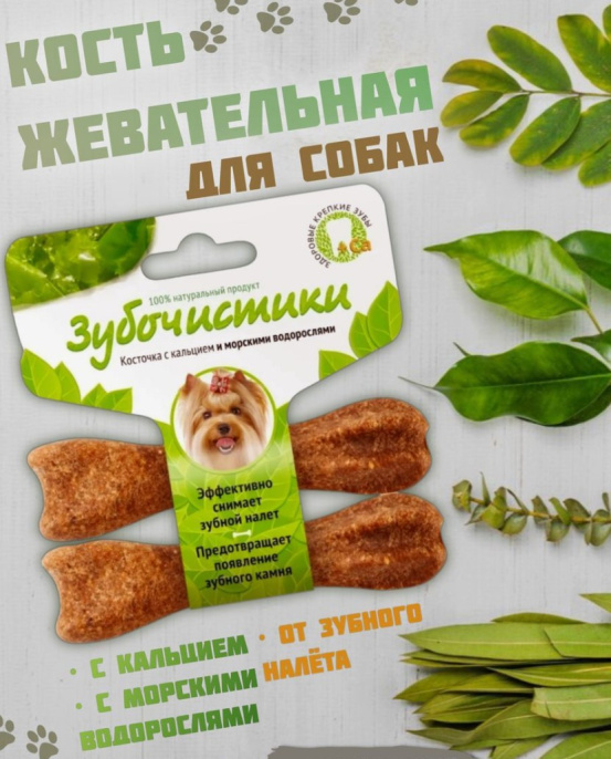 Лакомство для собак мелких пород Зубочистики Mini Adult Dog (морские водоросли) (2 x 18 гр)