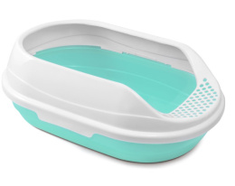 Triol Туалет для кошек овальный с бортом Ирис 430х300х150 мм