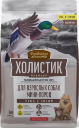 Сухой корм для собак Деревенские лакомства Холистик Премьер Mini Adult Dog (утка, рис)