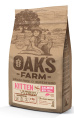 Сухой корм для котят OAK'S FARM Grain Free Kitten (лосось) (6 кг)