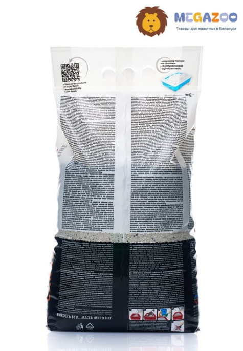 Наполнитель с активированным углем Super Benek Active Carbon (10 л (8 кг))