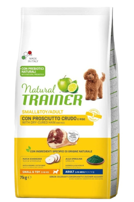 Сухой корм для собак мелких пород Trainer Natural Adult Mini (ветчина)