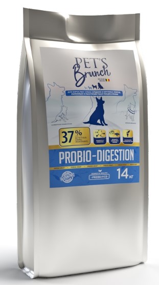 Сухой корм для собак средних и крупных пород Pet's Brunch Probio-Digestion Adult Medium & Maxi Breed (4 кг)