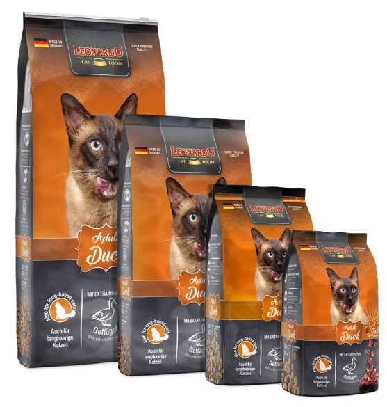 Сухой корм для кошек Leonardo Adult Cat (утка) (1,8 кг)