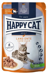 Влажный корм для кошек Happy Cat Culinary Meat in Sauce LandEnte Adult Cat кусочки в соусе (утка)