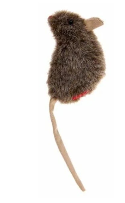 Игрушка для кошек GiGwi Refillable Catnip Мышка с кошачьей мятой (10 см)