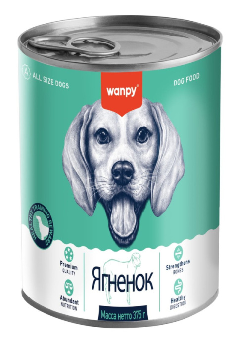 Консервы для собак Wanpy Dog (ягненок) (375 гр)