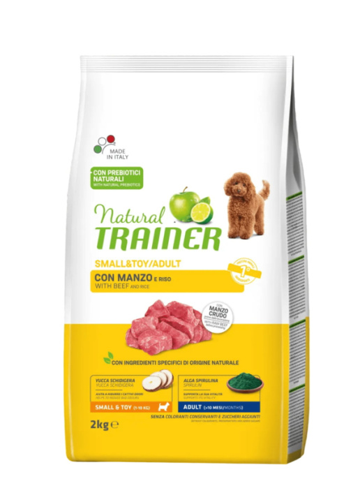 Сухой корм для собак мелких пород Trainer Natural Adult Mini (говядина) (2 кг)