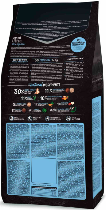 Сухой корм для кошек OWNAT Ultra Sterilized Cat (индейка)