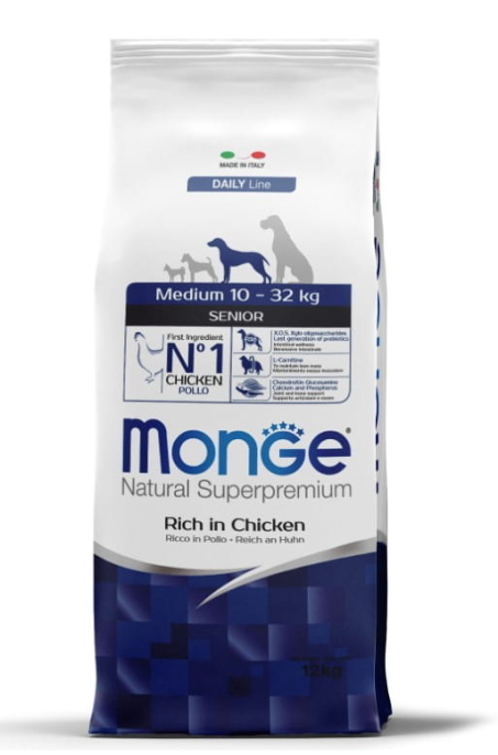 Сухой корм для собак Monge Dog Daily Line Medium Senior (курица) (3 кг)